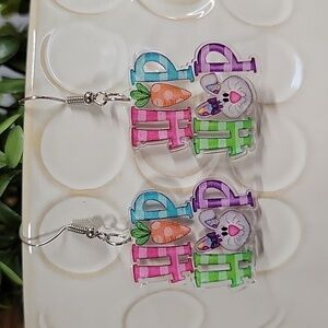 HIP HOP Easter Plaid Earrings